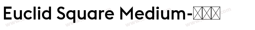 Euclid Square Medium字体转换